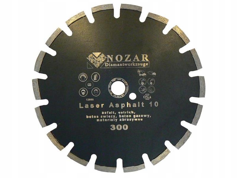 Nozar Laser 300 asfaltový 10mm PRO diamantový kotúč